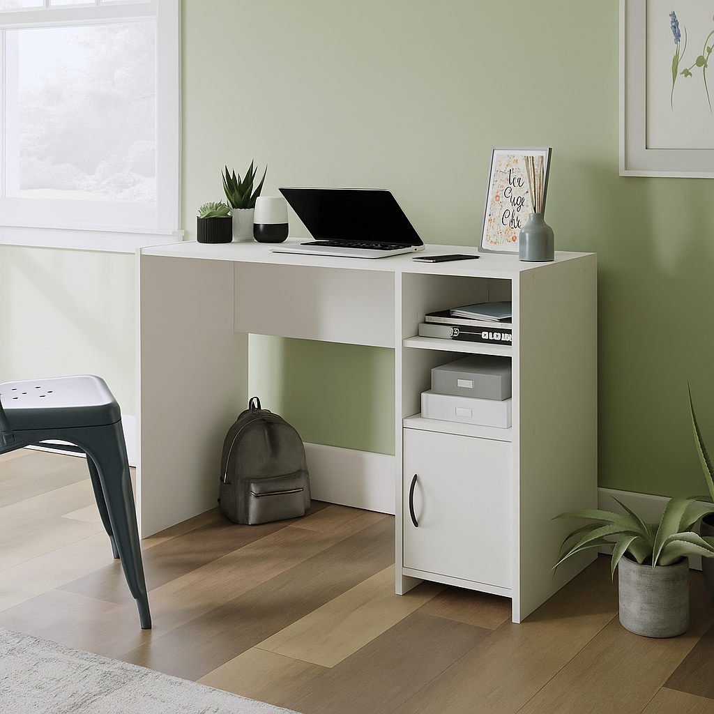 DE-WM1-1 Биро - Лако бело - Image 1